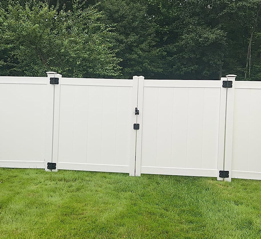 True Latch White 8' Telescopic Gate Brace for Vinyl Gates