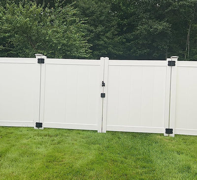 True Latch White 8' Telescopic Gate Brace for Vinyl Gates