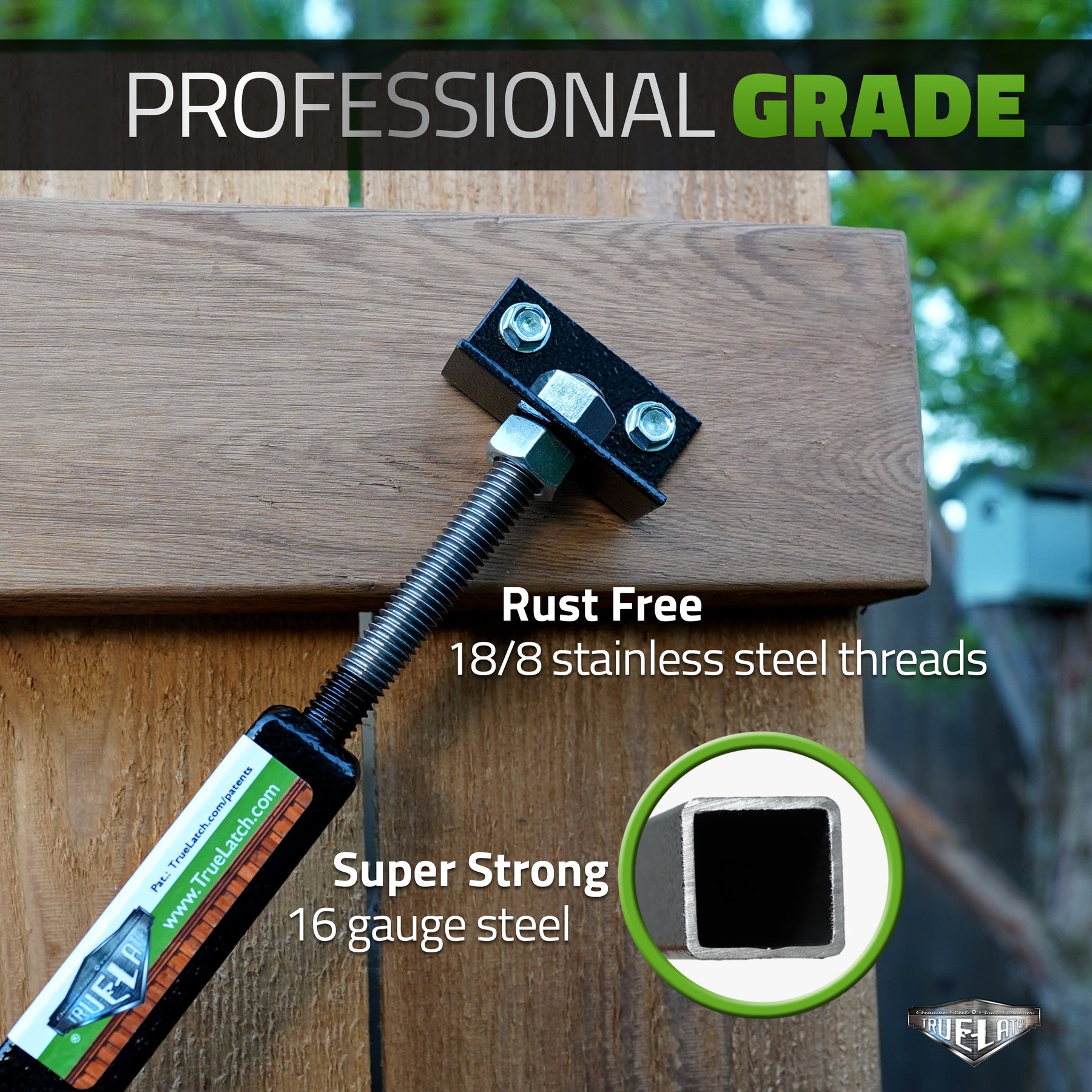 True Latch 9' Telescopic Gate Brace