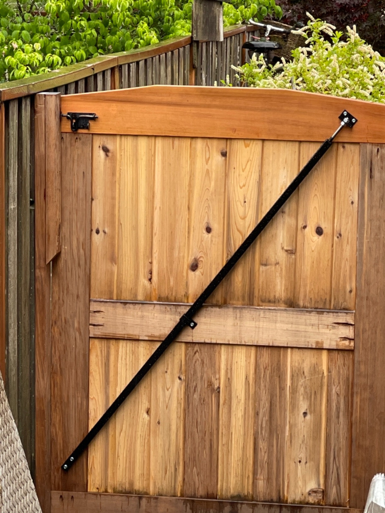 wooden fence gate