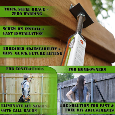 True Latch 6' Telescopic Gate Brace