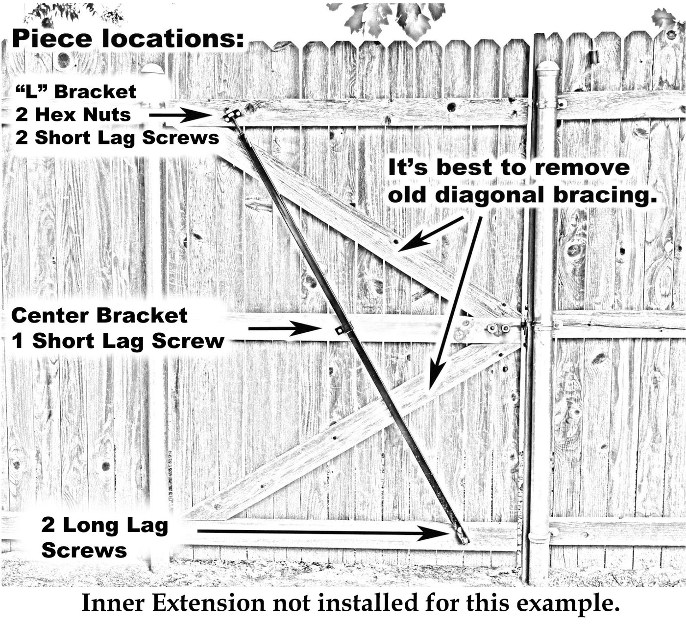 True Latch 64" Original Gate Brace