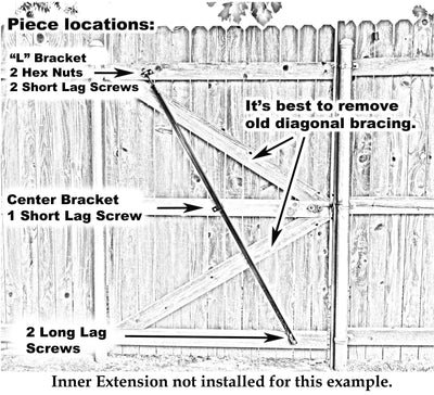 True Latch 64" Original Gate Brace