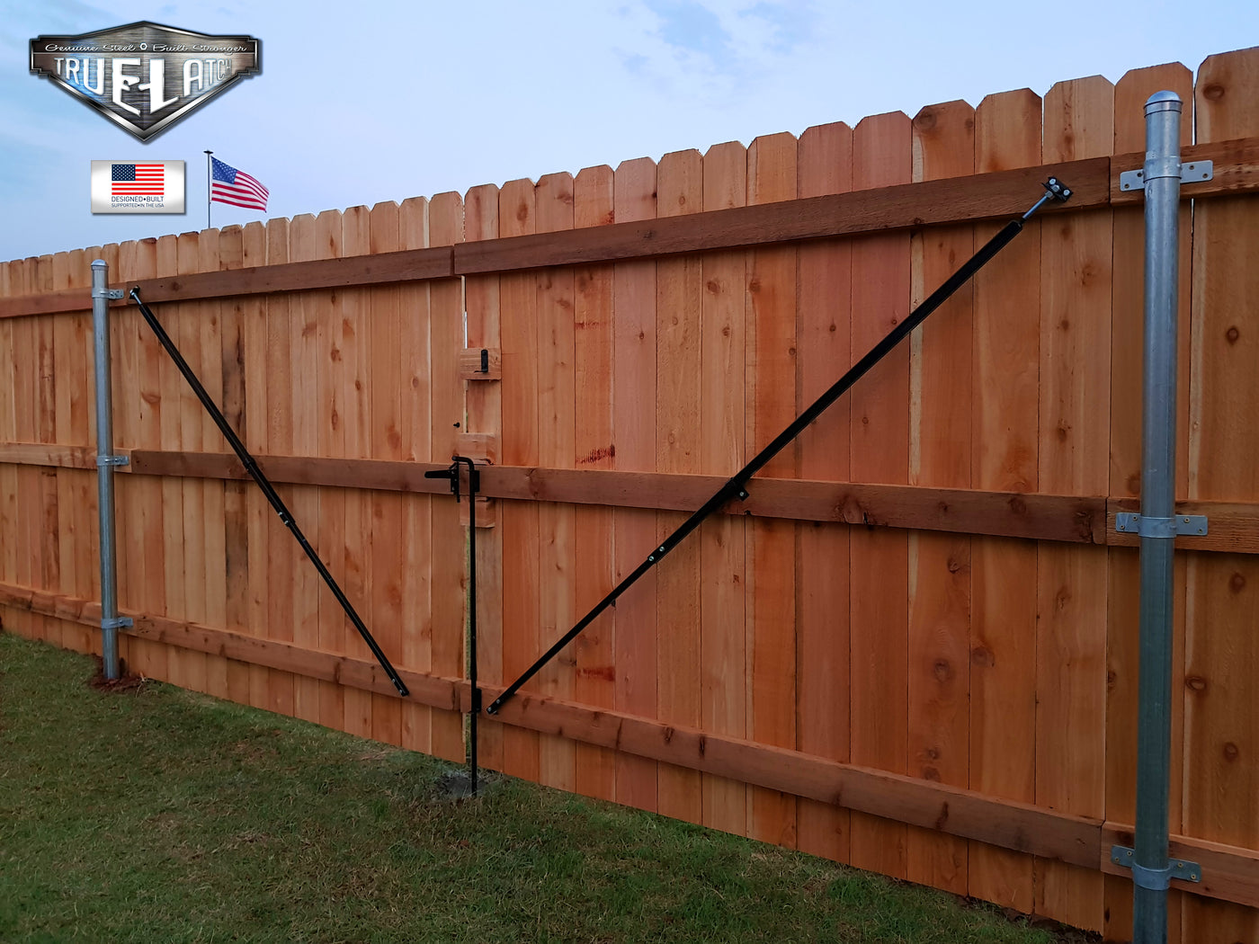 True Latch 10' Telescopic Gate Brace