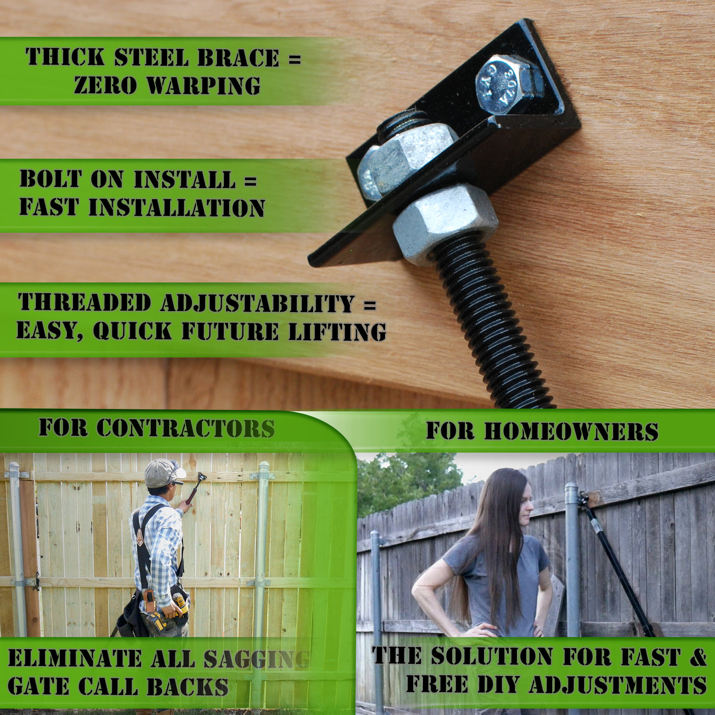 True Latch 10' Telescopic Gate Brace