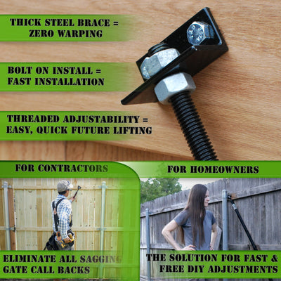 True Latch 10' Telescopic Gate Brace