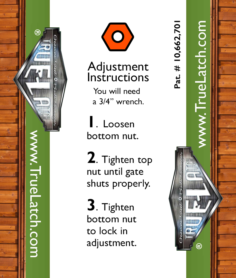 True Latch 10' Telescopic Gate Brace