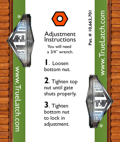 True Latch 10' Telescopic Gate Brace